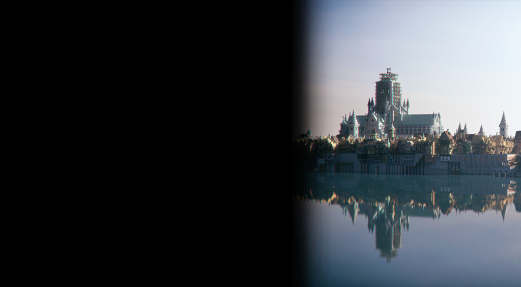 An image of London before the Great Fire built in Minecraft, from the Great Fire 1666 map.