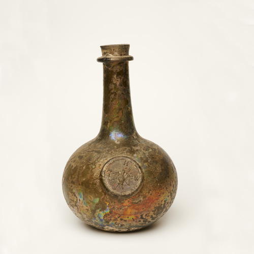 Wine bottle, c1650