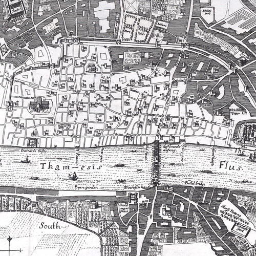 German map showing area the fire burned