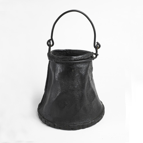 Leather bucket